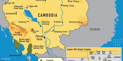 Angkor Cambogia mappa